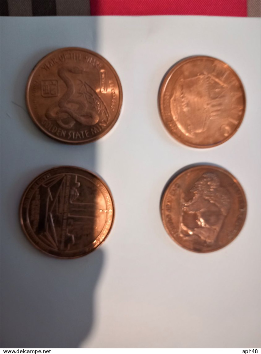 4 Pieces 1 Ounce Copper - Autres – Amérique