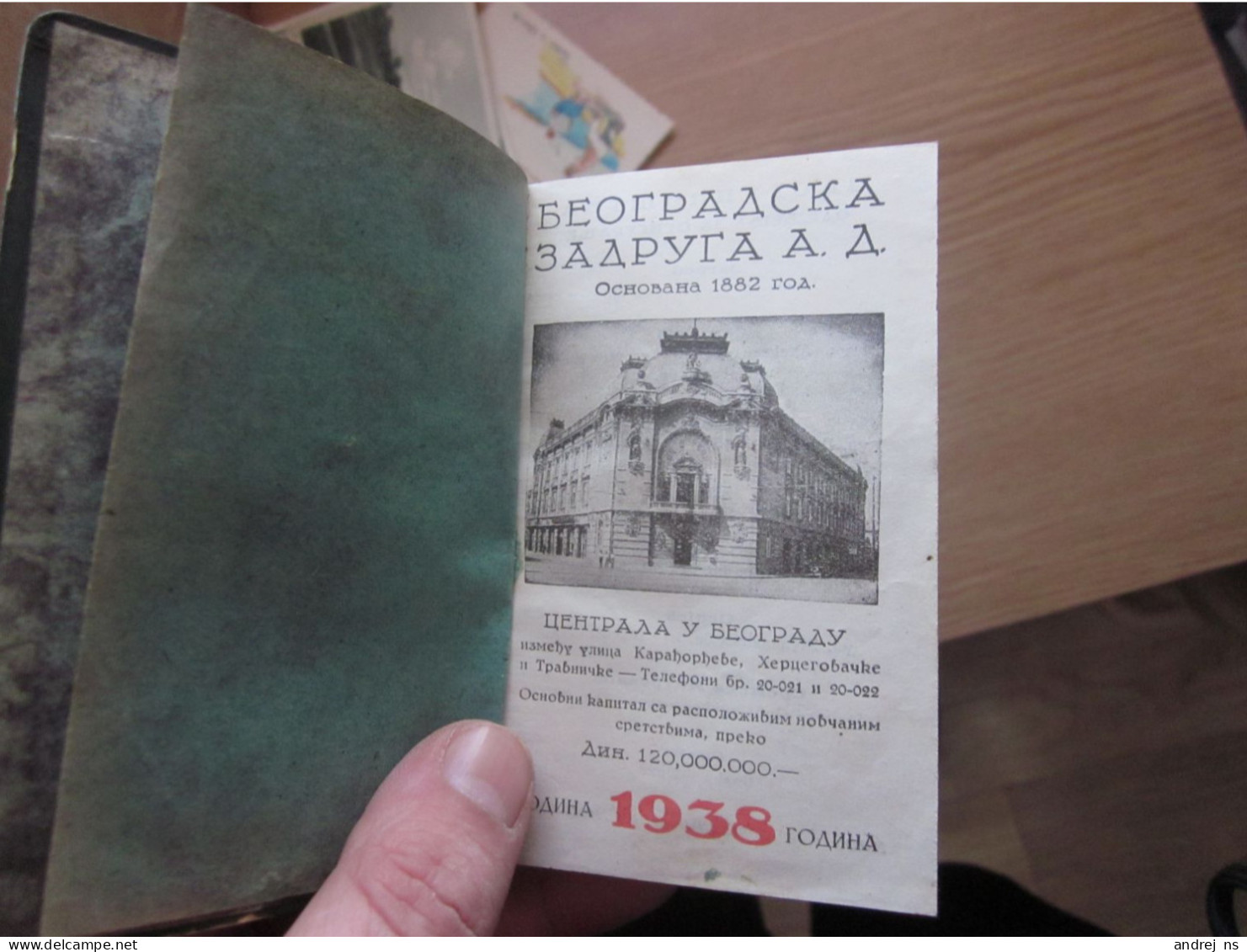 Beogradska Zadruga A D 1938 - Tamaño Pequeño : 1921-40