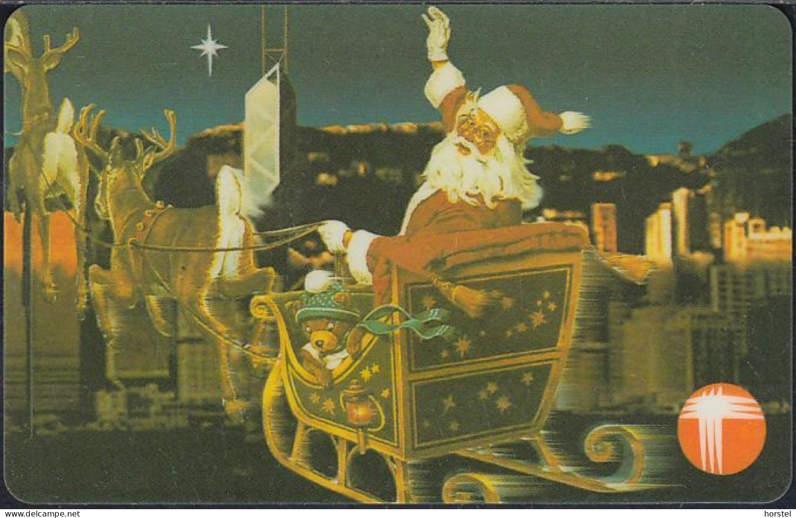 Hongkong - PCCW-HKT - C&W-COM06A - Christmas 92 - Santa Claus - Hong Kong