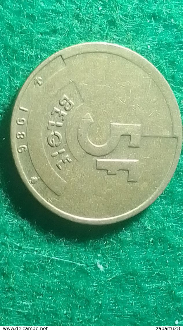 BELÇİKA- 1986    5   FRANK - 5 Francs