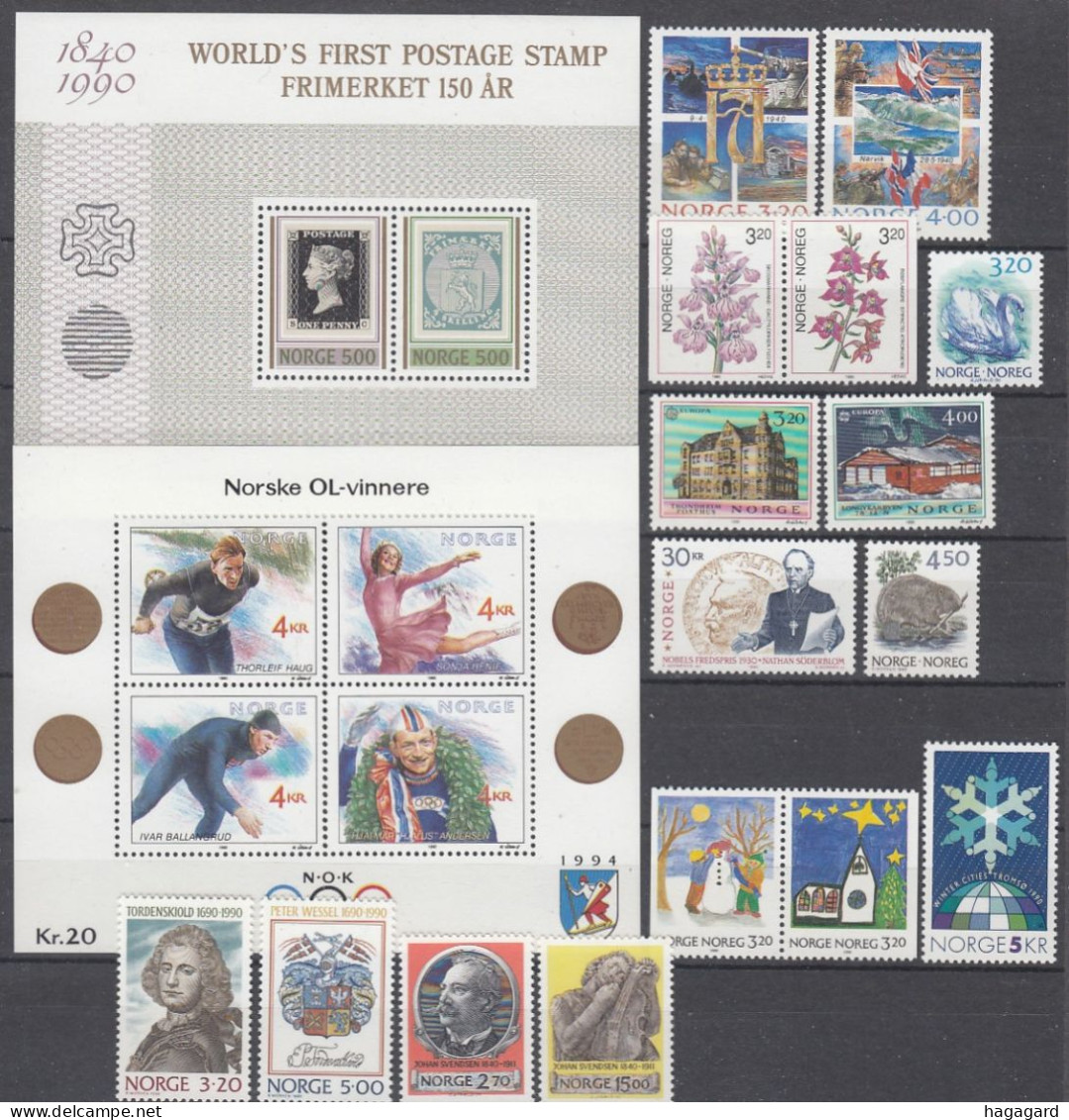 A1981. Norway 1990. Year Set. MNH(**) - Full Years