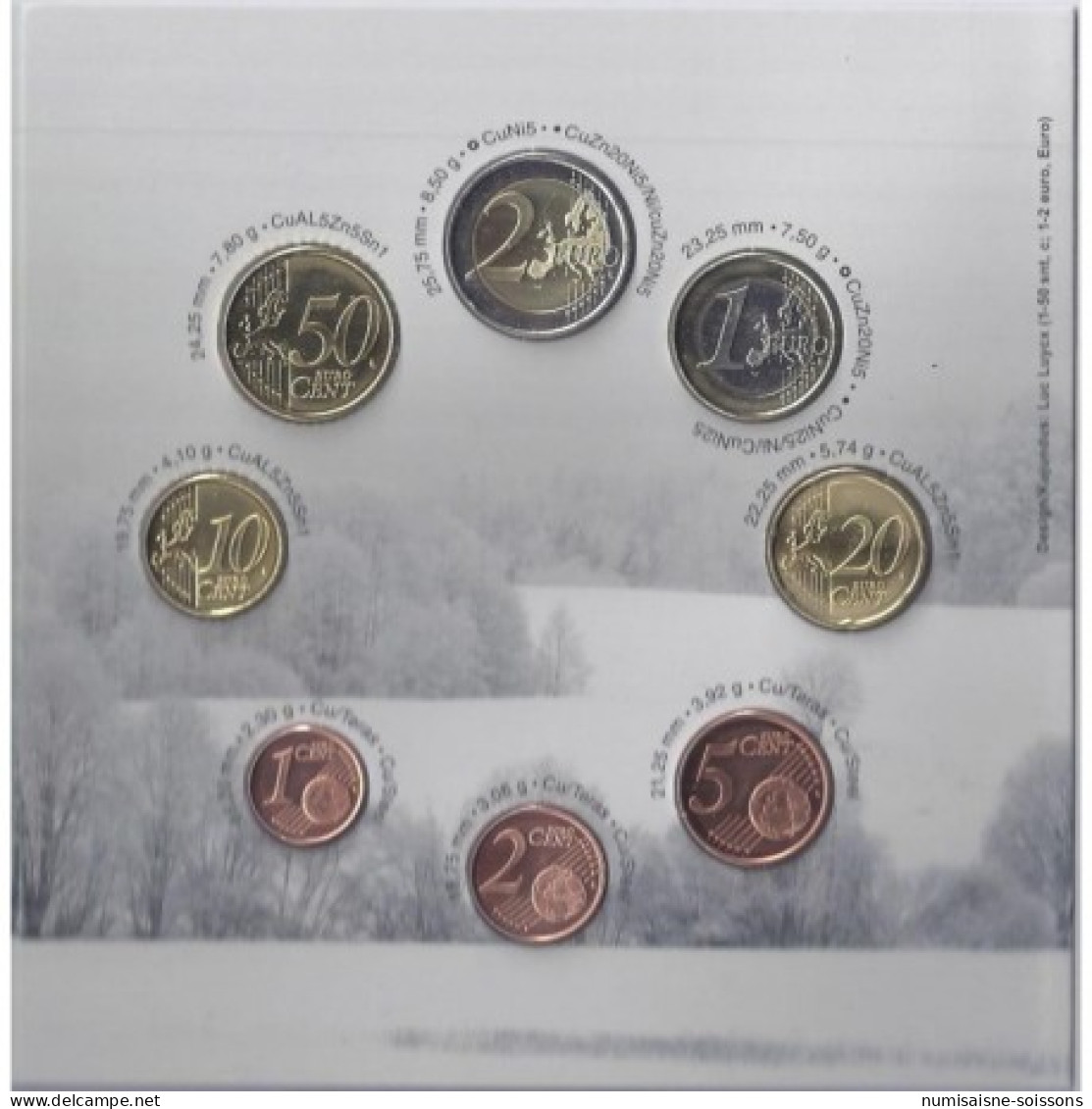 ESTONIE - COFFRET EURO BRILLANT UNIVERSEL 2011 - 8 PIECES (3.88 Euros) - Estland