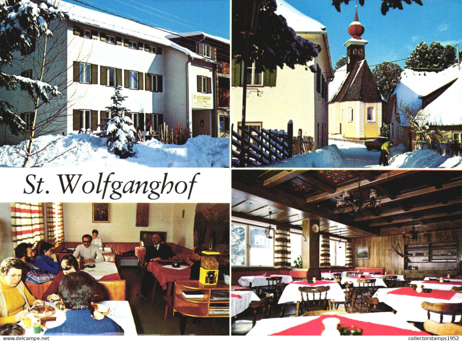 ST. WOLFGANG, MULTIPLE VIEWS, ARCHITECTURE, RESTAURANT, RESORT, CHURCH, AUSTRIA, POSTCARD - St. Wolfgang