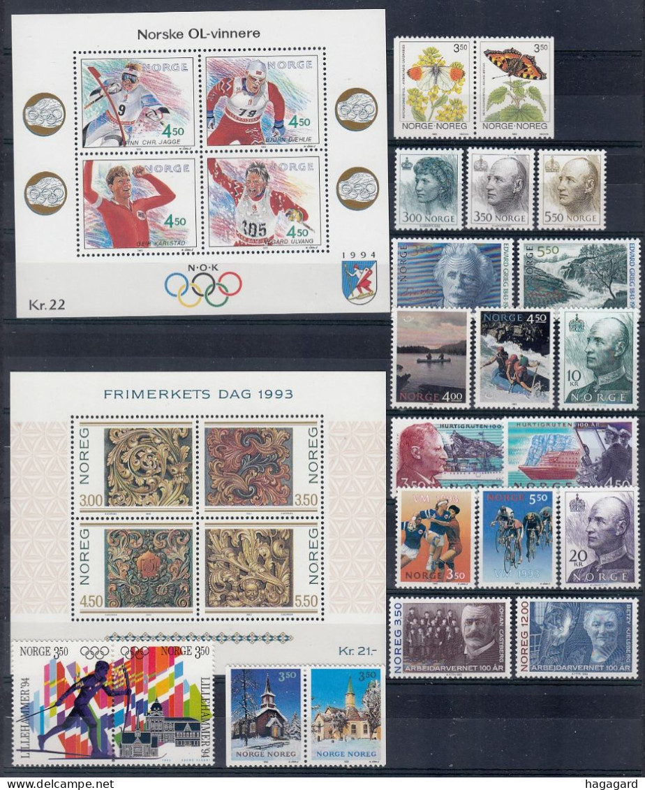 A1982. Norway 1993. Year Set. MNH(**) - Full Years