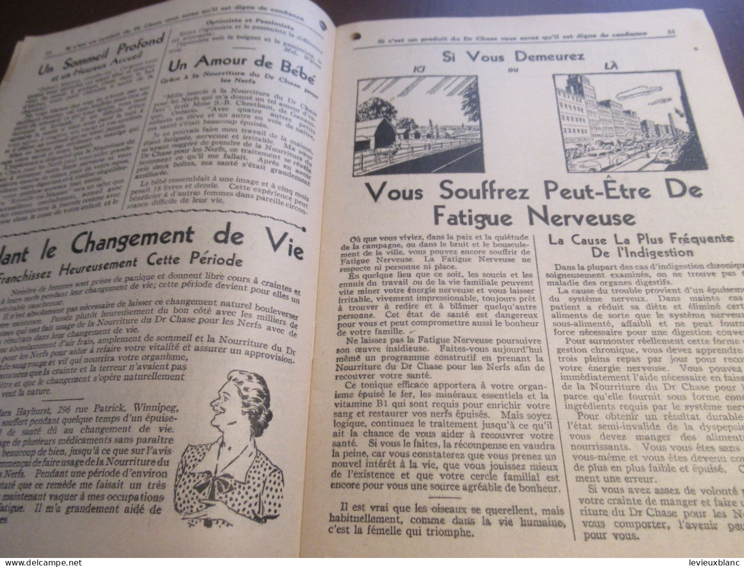 Almanach Calendrier du Dr A.W. CHASE pour le Foyer, l'Atelier, la Ferme, le Bureau/ Oakville-Canada/1948            ALM2
