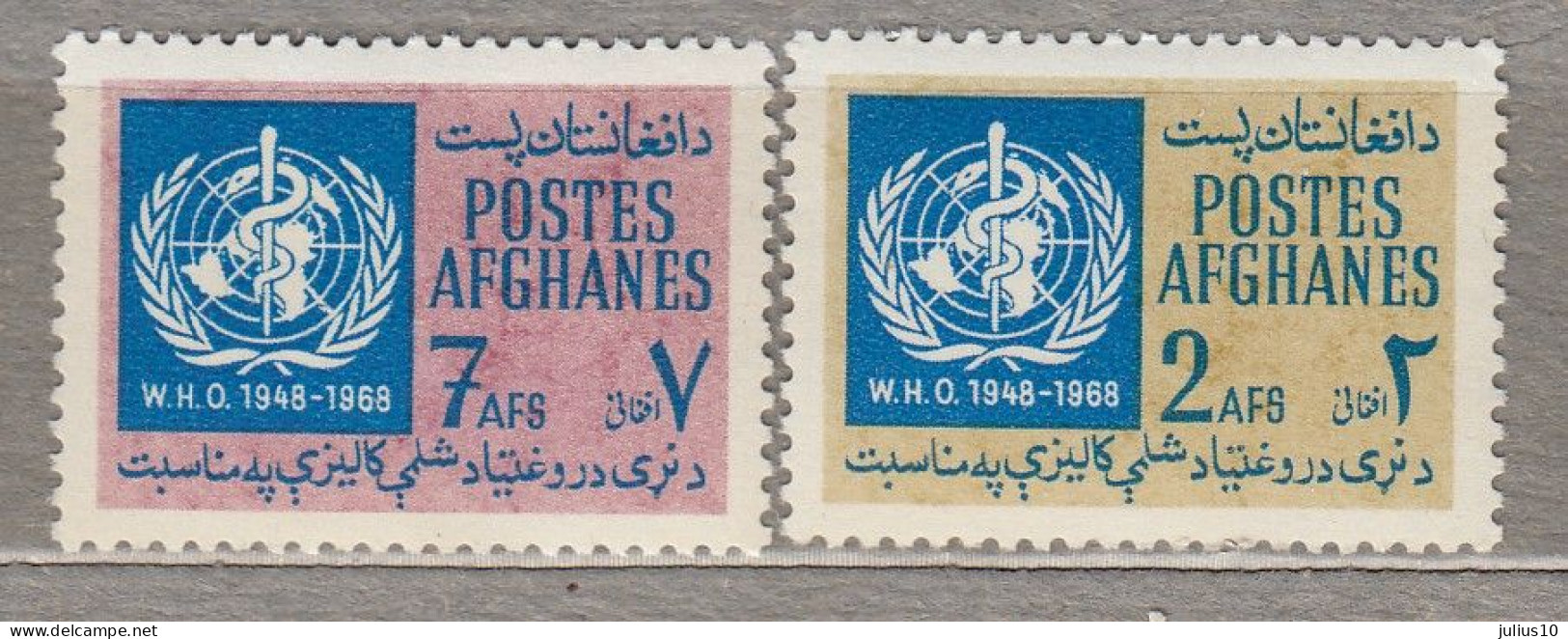 AFGHANISTAN 1968 WHO MNH(**) Mi 1011-1012 #34387 - WHO