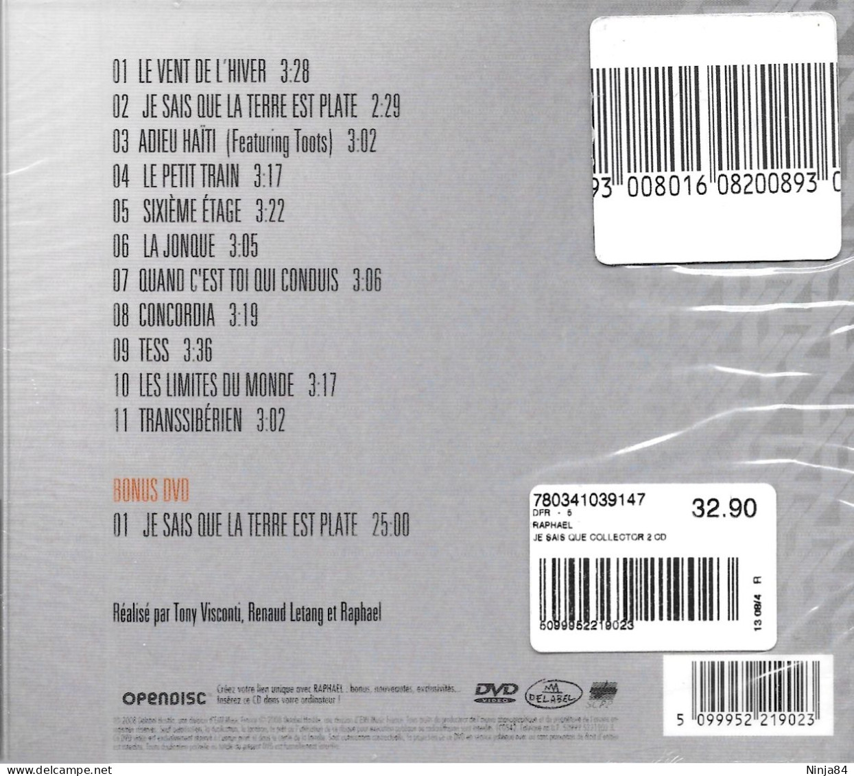 CD + DVD Raphaël   "  Je Sais Que La Terre Est Plate " - Other - French Music