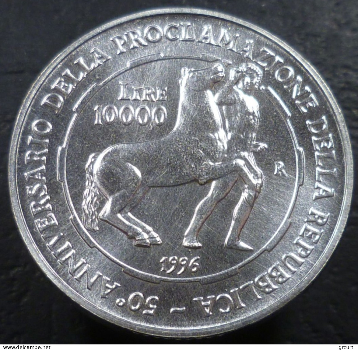 Italia - 10.000 Lire 1996 - 50° Proclamazione Della Repubblica Italiana - Gig# 469 - KM# 179 - 10 000 Liras