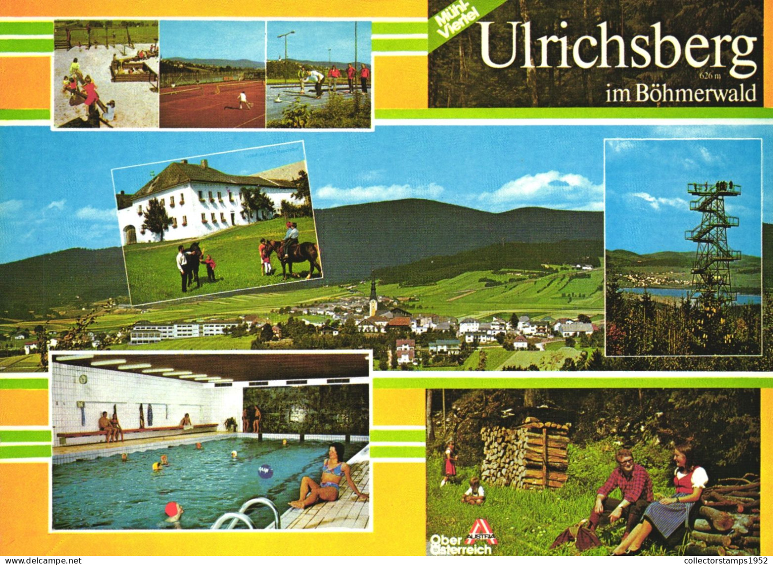 ULRICHSBERG, MULTIPLE VIEWS, ARCHITECTURE, CHILDREN, HORSE, POOL, SPA, TOWER, RESORT, AUSTRIA, POSTCARD - Rohrbach