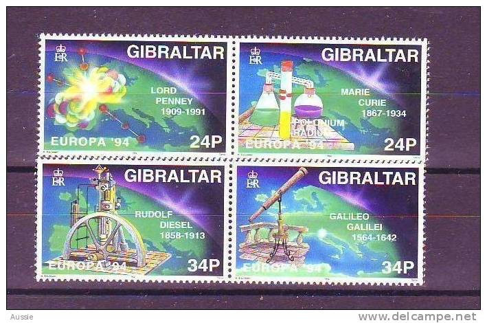 Cept 1994 Gibraltar Yvertn° 692-95 *** MNH Cote 7 € - 1994