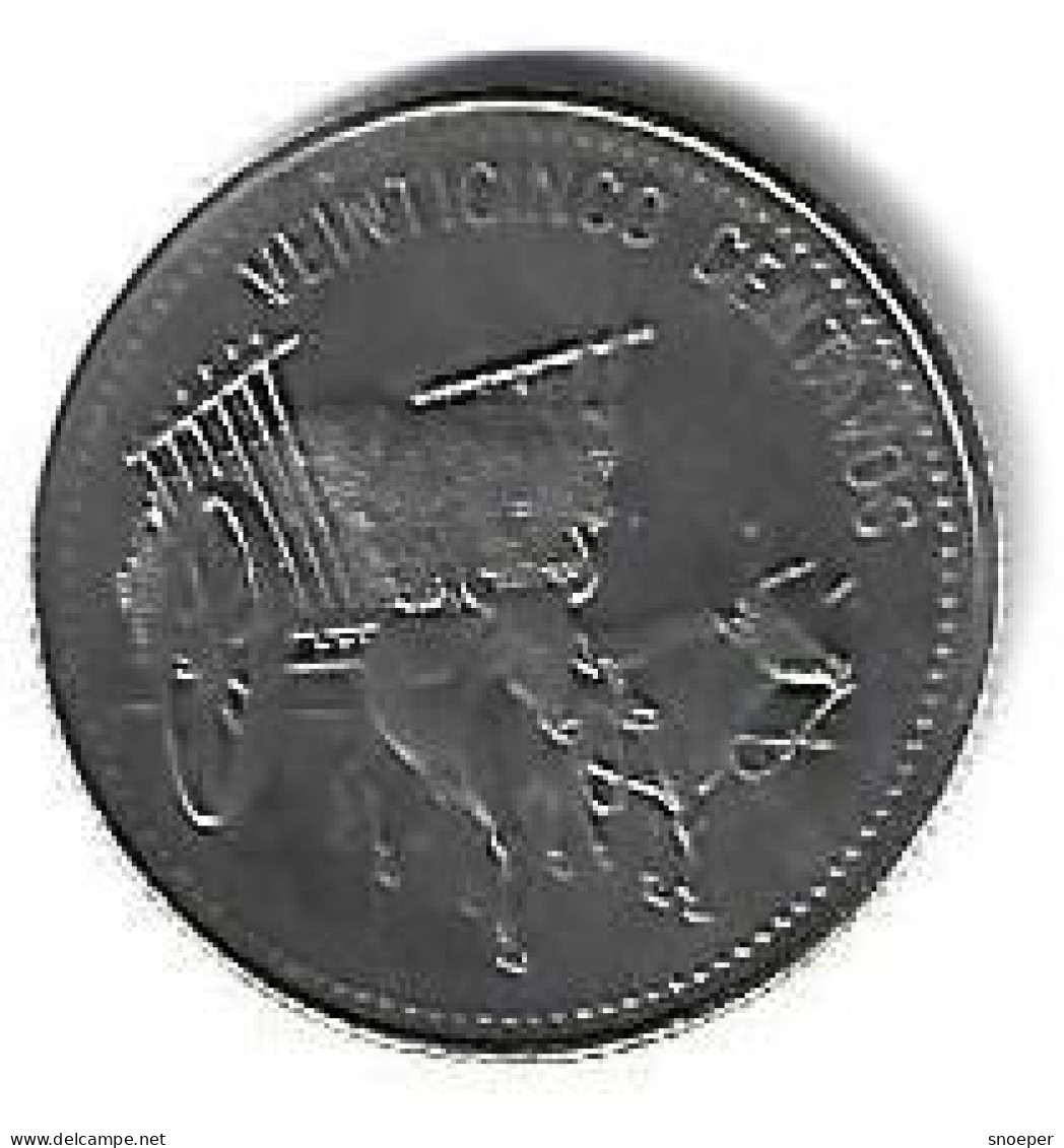 Dominican Republic 25 Centavos 1990 Km71.2  Unc - Dominicaine