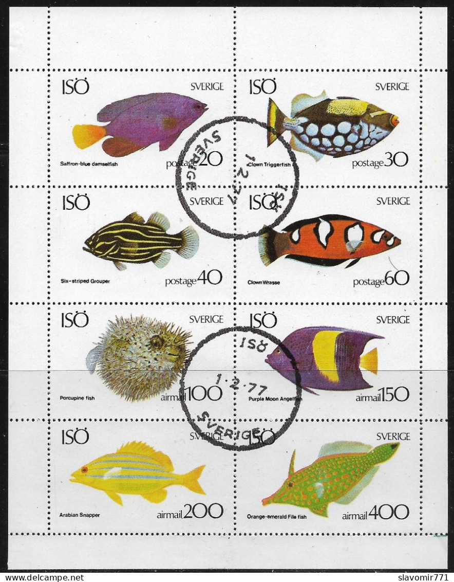 Isö / Swedish ** SWERIGE ISO ** Fish ** CTO ** Sweden - Local Post Stamps