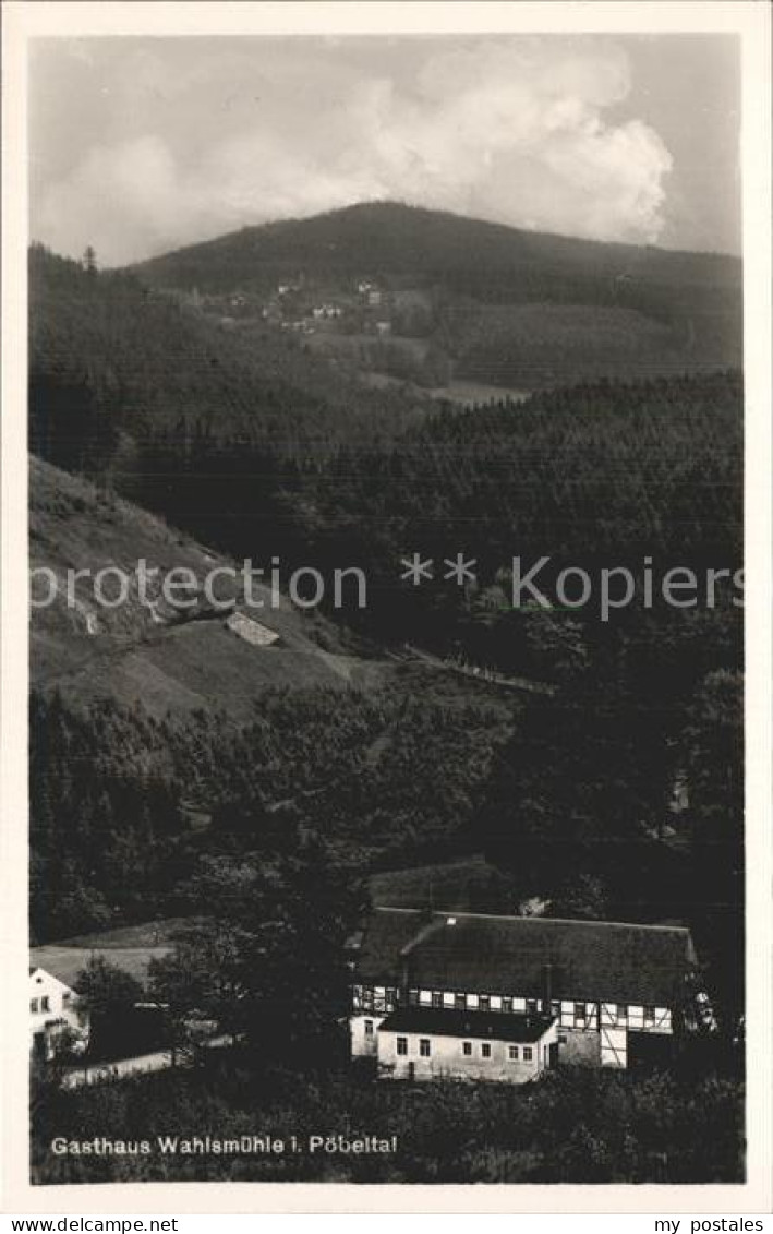 42359154 Poebeltal Gasthaus Wahlsmuehle Poebeltal - Schmiedeberg (Erzgeb.)