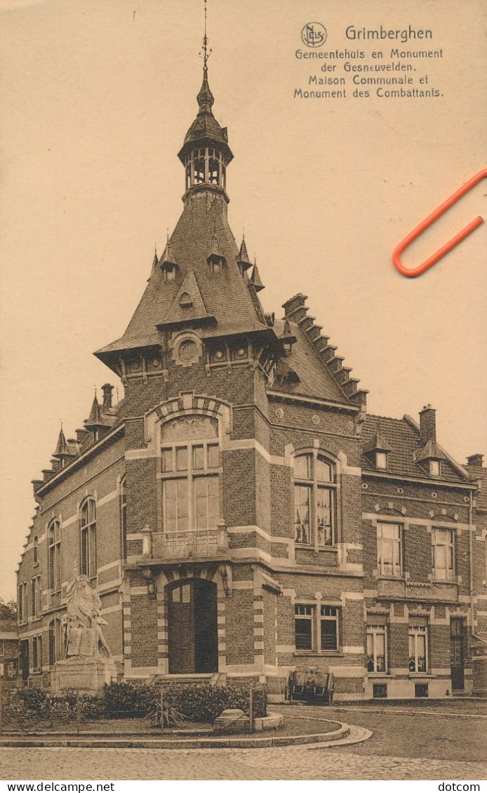 GRIMBERGEN - Gemeentehuis En Monument Gesneuvelden - Grimbergen