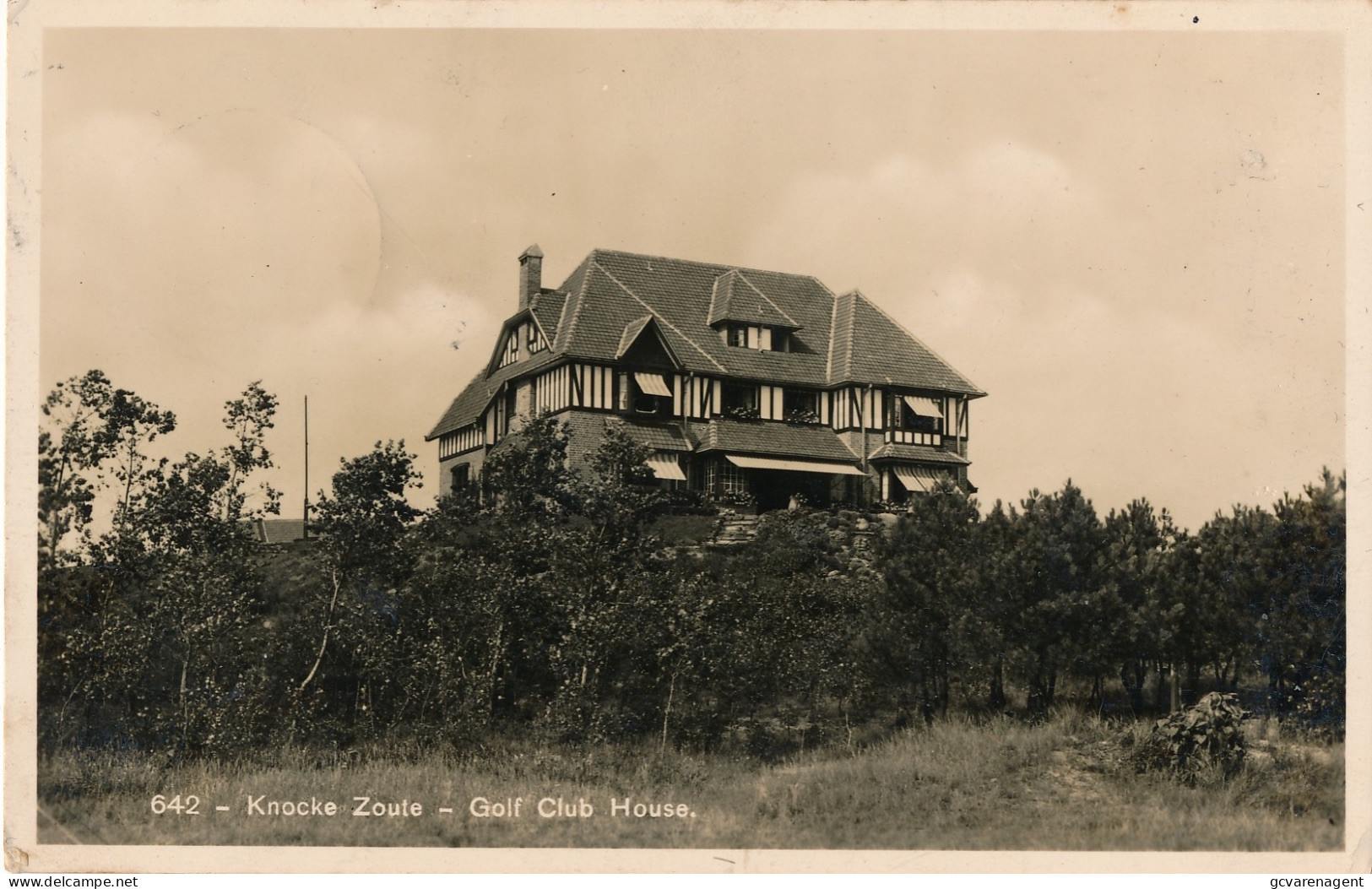 KNOKKE  GOLF CLUB HOUSE    PHOTOCARD      ZIE SCANS - Kluisbergen