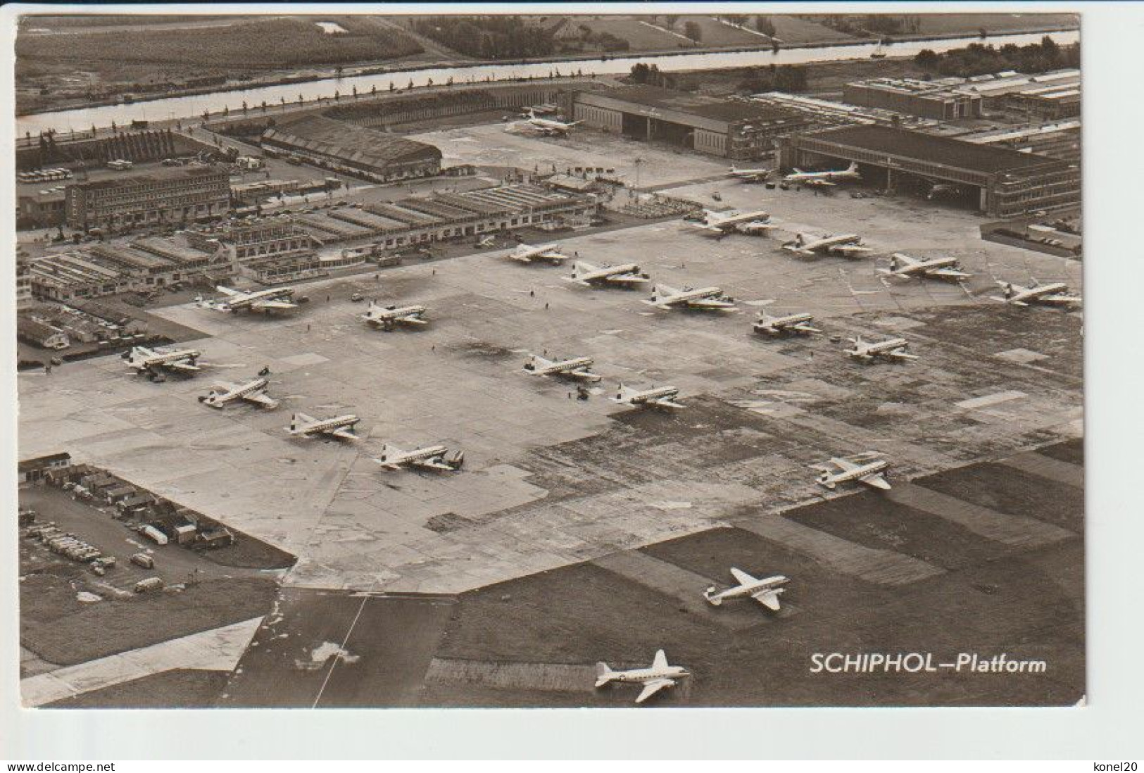 Vintage Rppc KLM K.L.M Royal Dutch Airlines Constellation Convair & Douglas Dc-6 Dc7 @ Schiphol Airport - 1919-1938: Entre Guerres