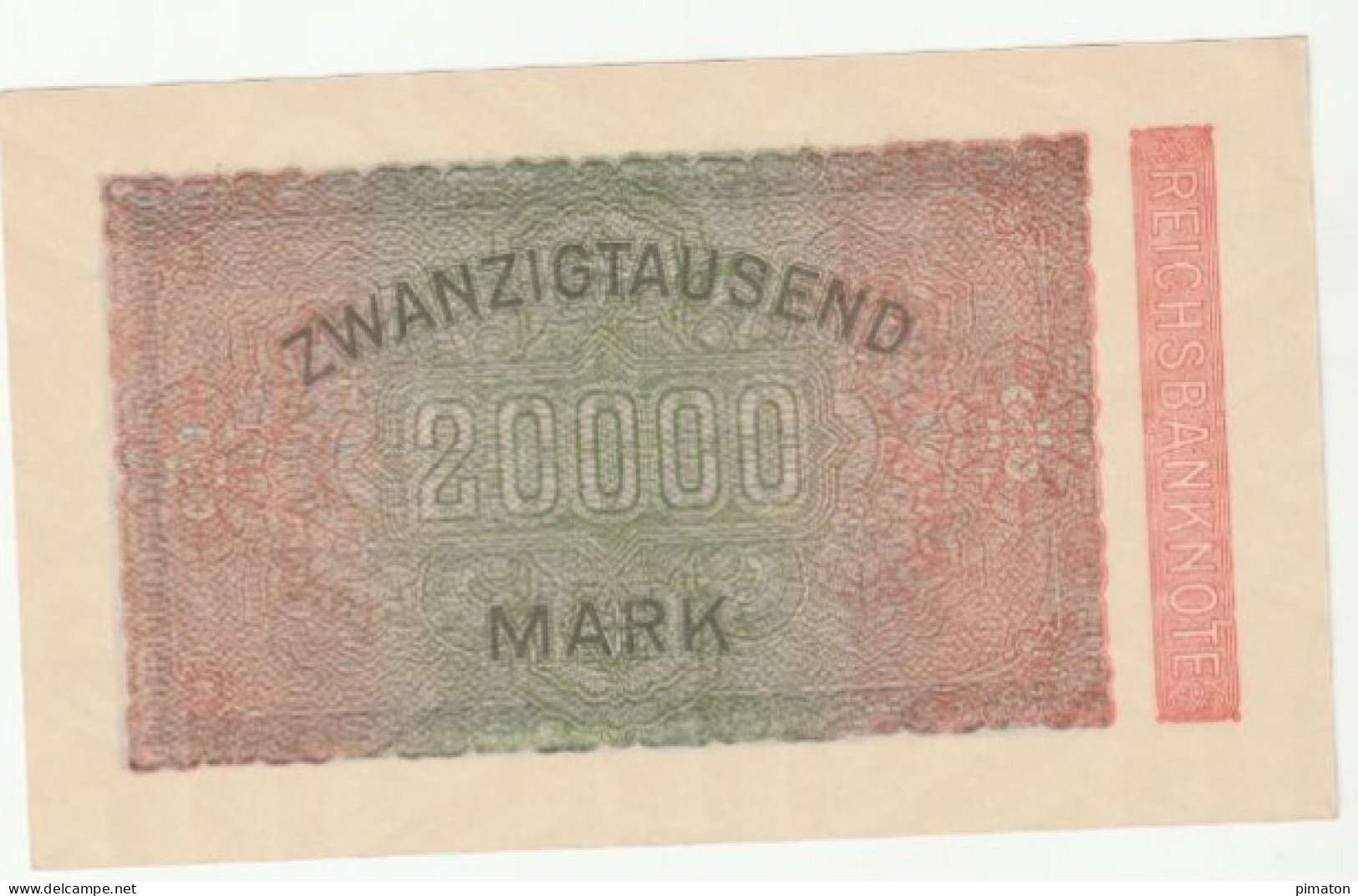 Billet Allemand De 20000 Mark - 20.000 Mark