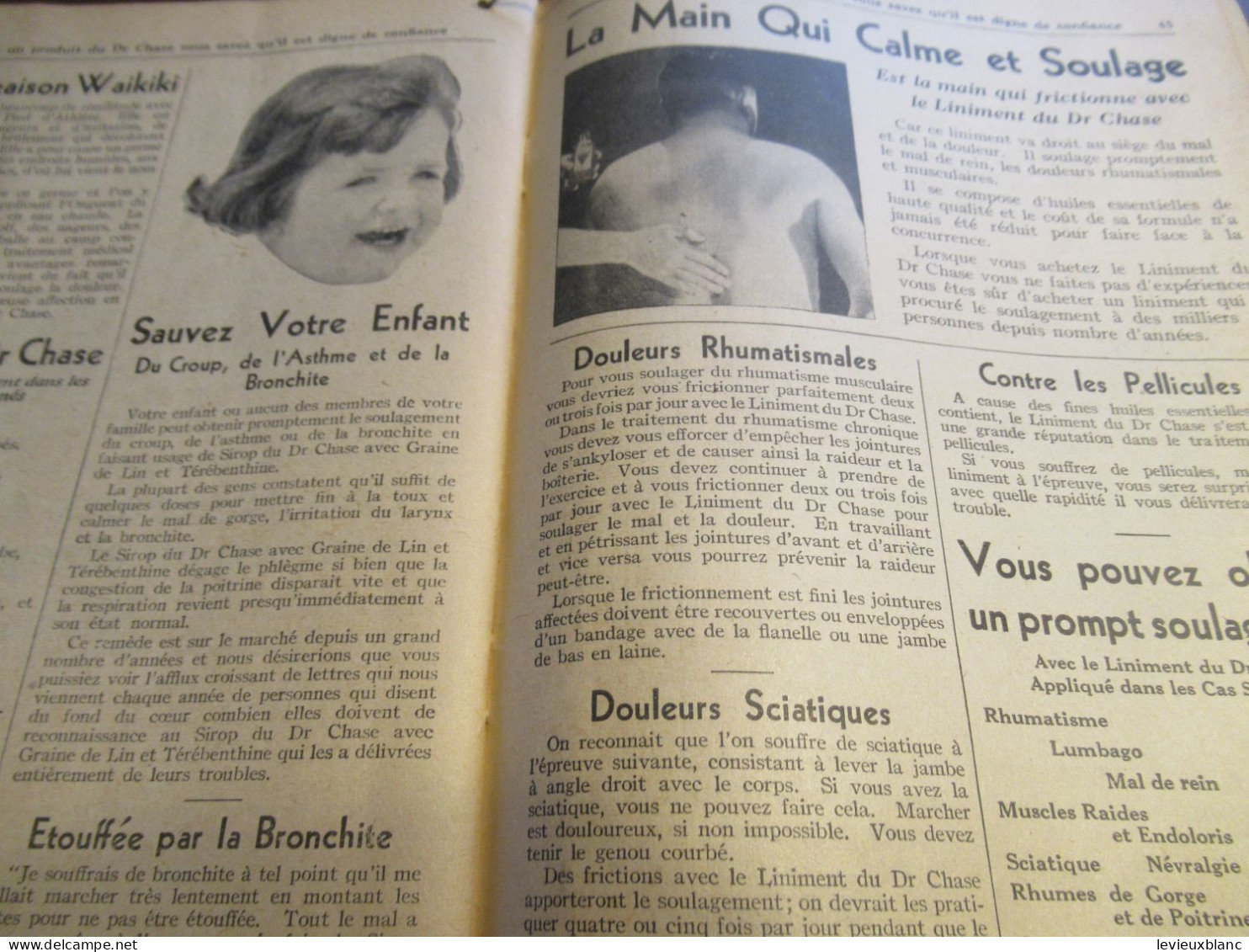Almanach Calendrier du Dr A.W. CHASE pour le Foyer, l'Atelier, la Ferme, le Bureau/ Oakville-Canada/1940            ALM3