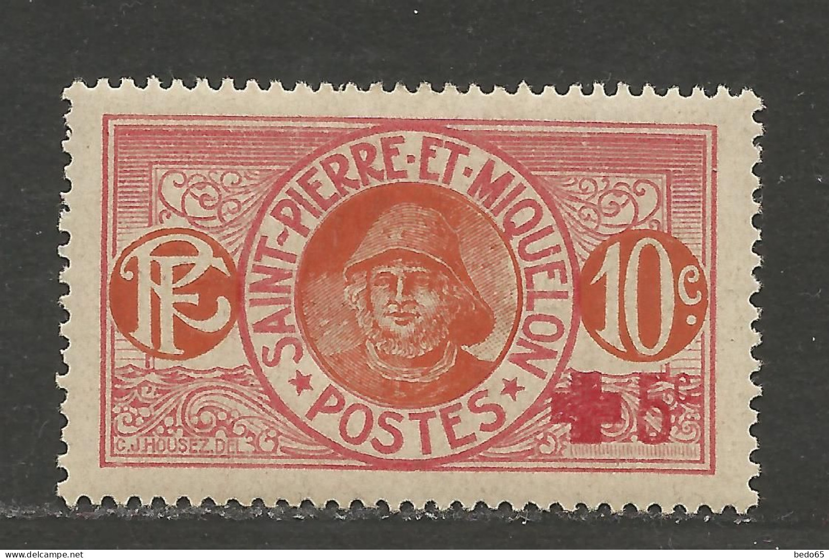 Saint Pierre Et Miquelon  N° 105 NEUF* CHARNIERE / Hinge / MH - Nuevos