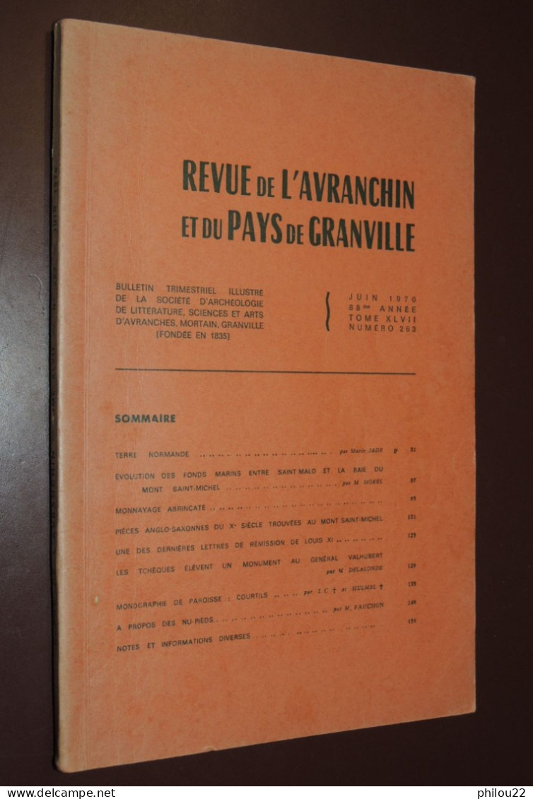 NORMANDIE - Revue De L'Avranchin Et Du Pays De Granville - Juin 1970 - Normandie