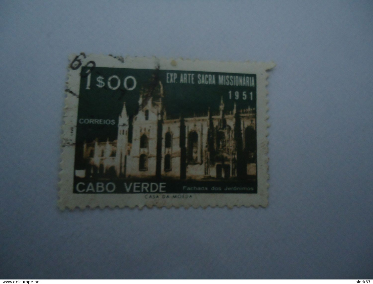 CABO VERDE  USED   STAMPS  1951 MONUMENTS - Cap Vert