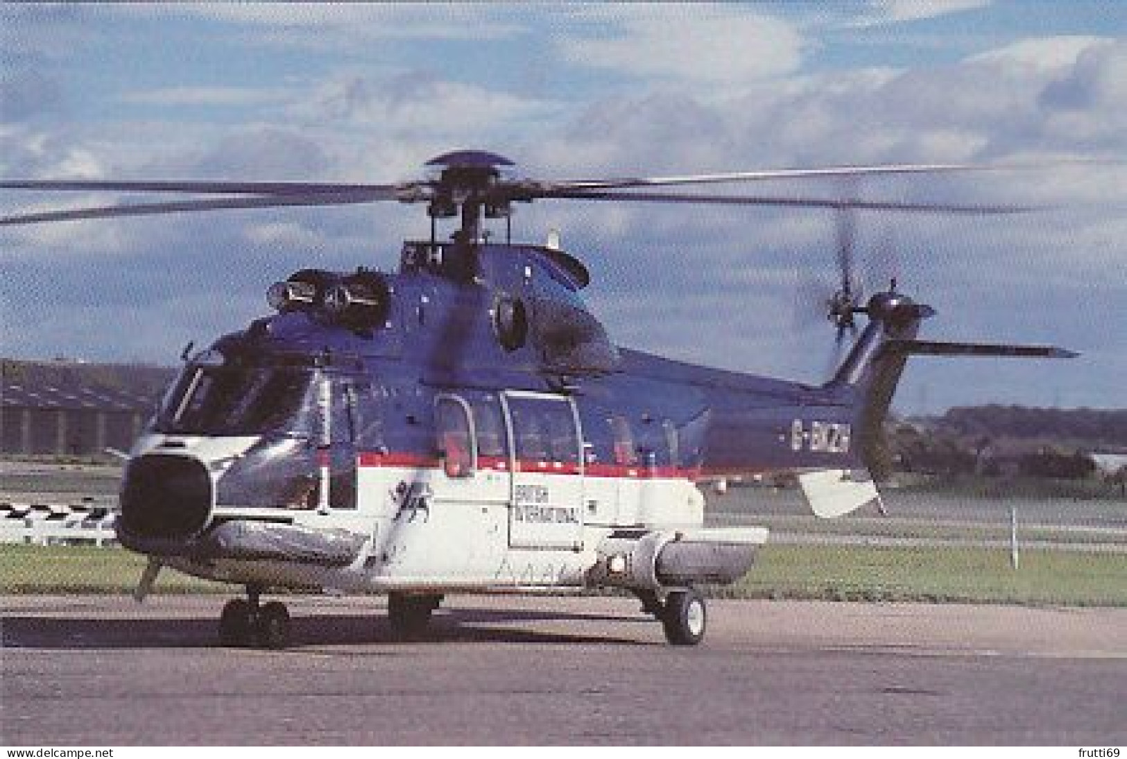 AK 195016 HELICOPTER / HUBSCHRAUBER - British International Helicopters - Aerospatiale AS332L Super Puma - Helicopters