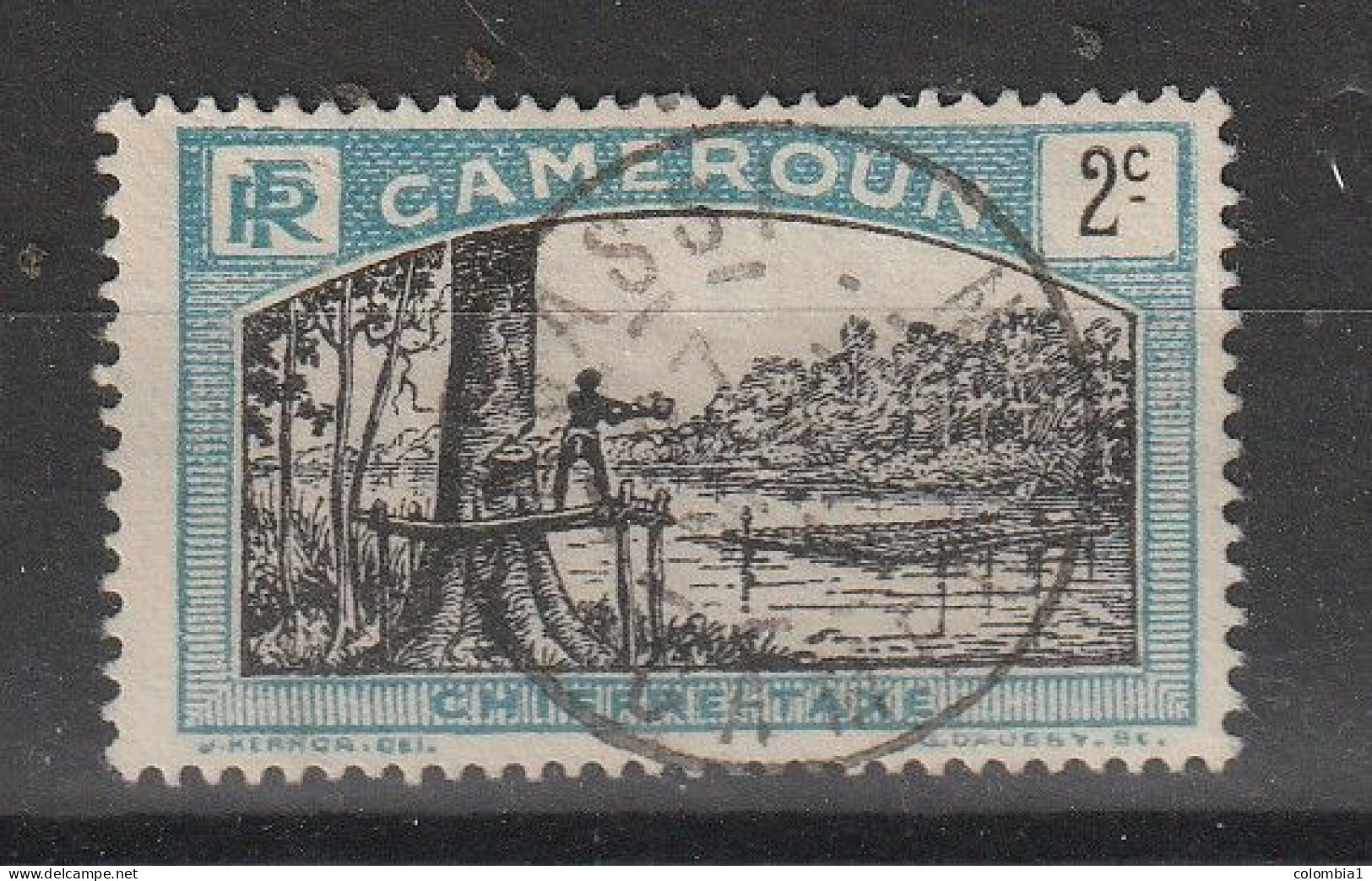 CAMEROUN YT TAXE 1 Oblitéré YABASSI - Used Stamps