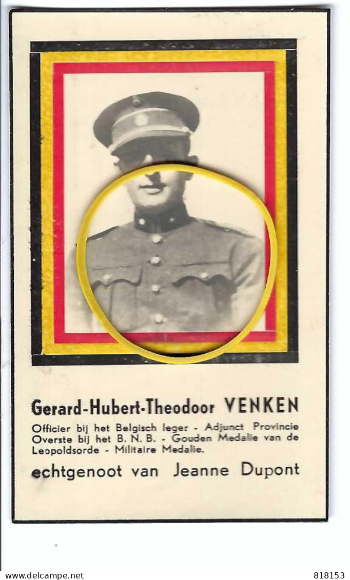 DP Gerard-Hubert.-Theodoor VENKEN Adjunkt Provincie Overste B.N.B. Geb. Turnhout 1901 Gefusilleerd Hasselt 1944 - Religion & Esotérisme