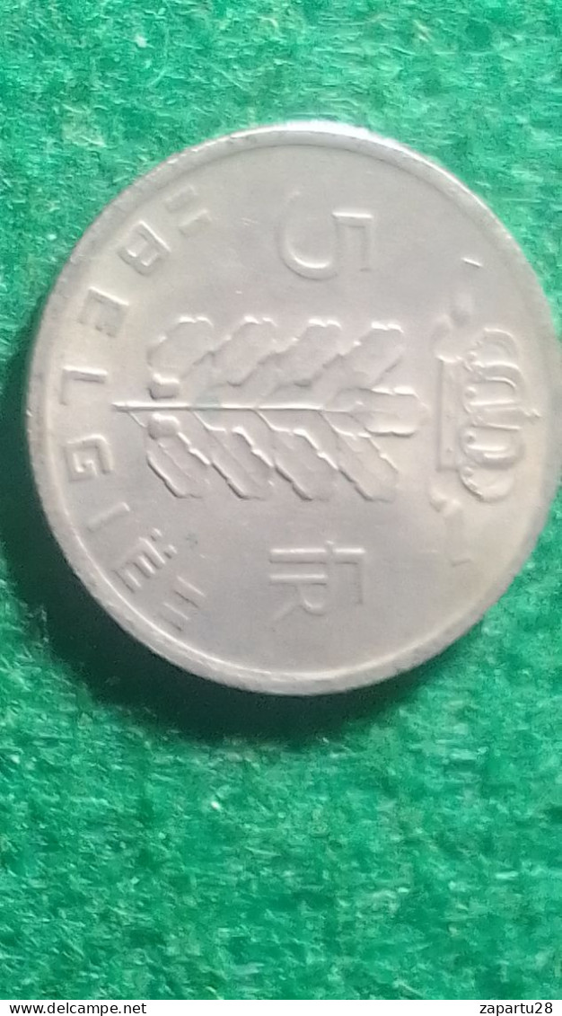BELÇİKA- 1962    5   FRANK - 5 Franc