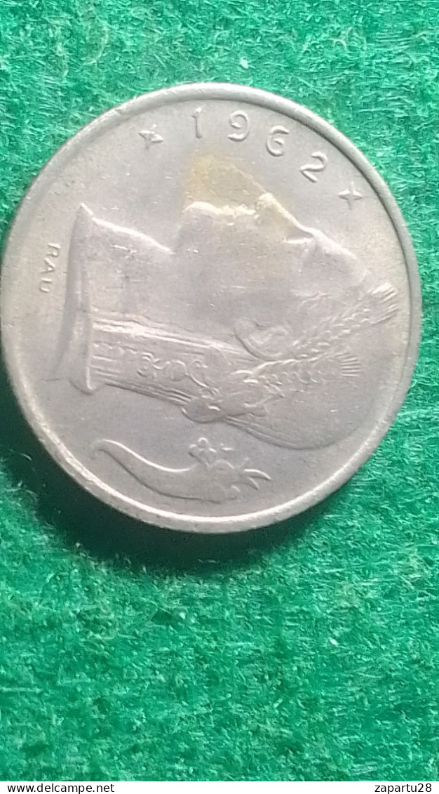 BELÇİKA- 1962    5   FRANK - 5 Franc