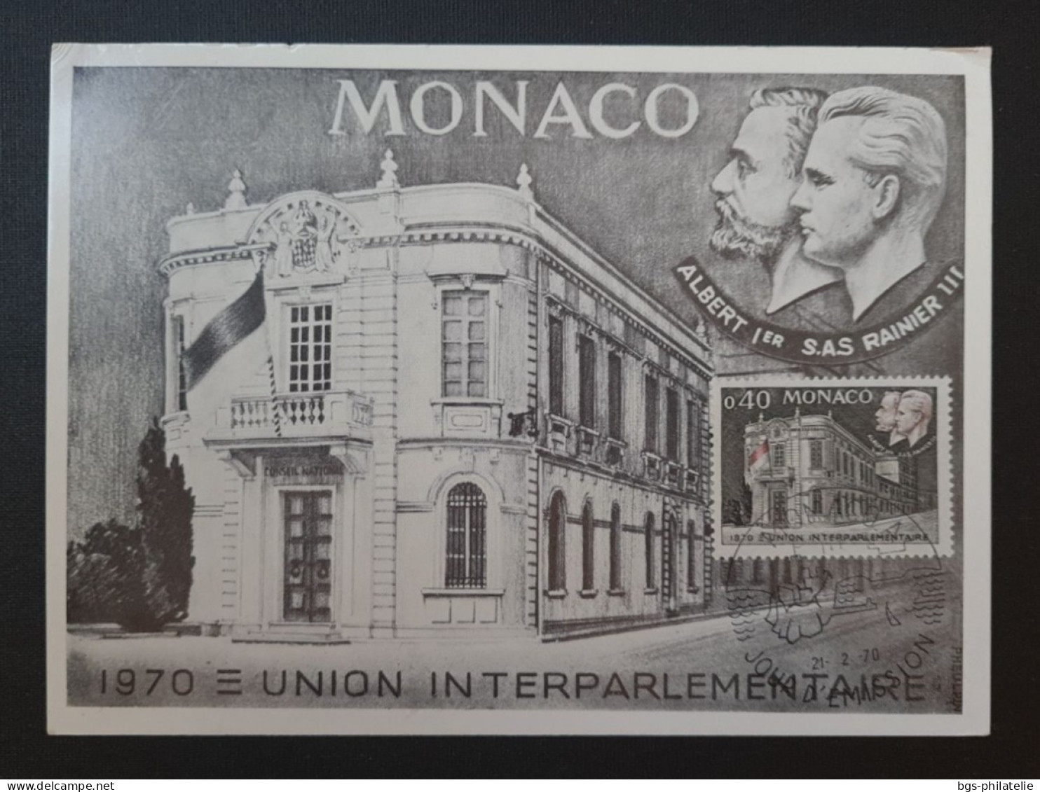 Monaco,  Timbre Numéro 828 Sur Carte Maximum. - Covers & Documents