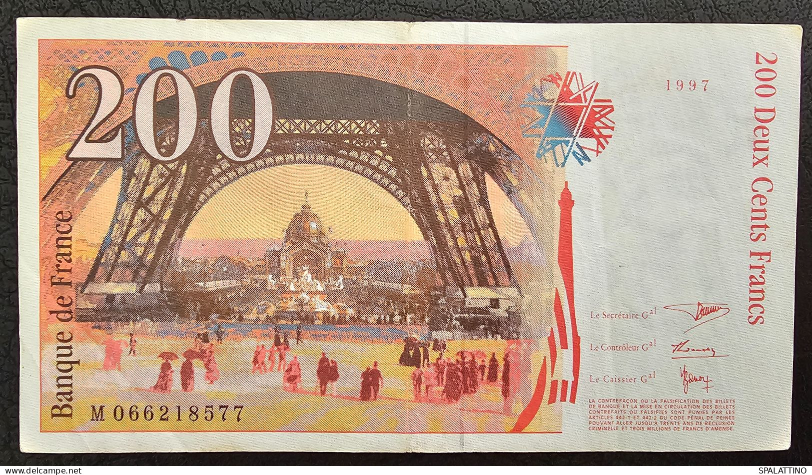 FRANCE- 200 FRANCS 1997. - 200 F 1995-1999 ''Eiffel''