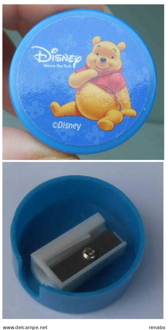 Grande Cuore Con Winnie The Pooh,in Plastica,cancelleria ;Temperamatite,Pencil-Sharpener; Anspitzer,Taille Crayon - Andere & Zonder Classificatie