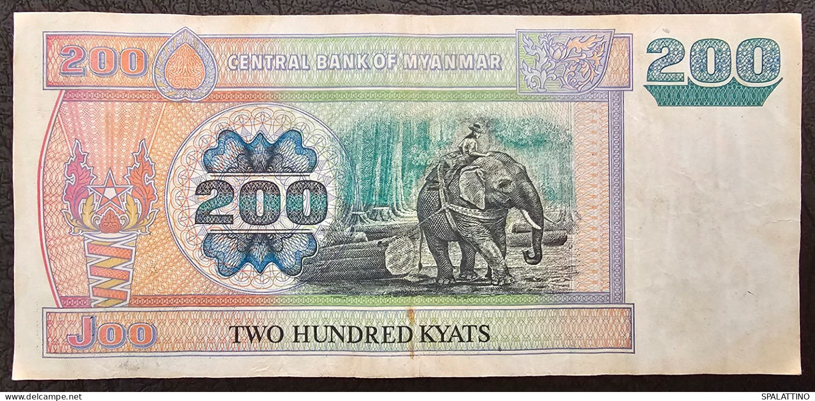 MYANMAR- 200 KYATS (1990- 1995) - Myanmar