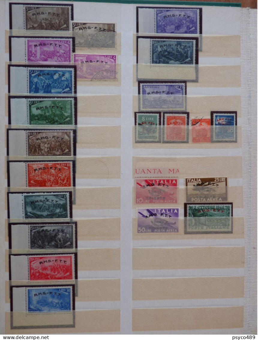 ITALIA Trieste -1945-54- "Collezione Quasi Completa" MNH** & USº (descrizione) - Taxe