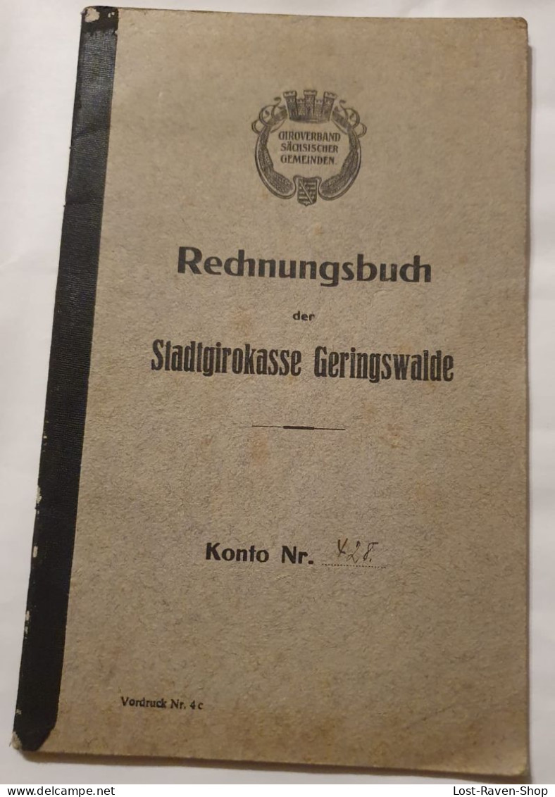 Rechnungsbuch - Stadtgirokasse Geringswalde - Documents Historiques