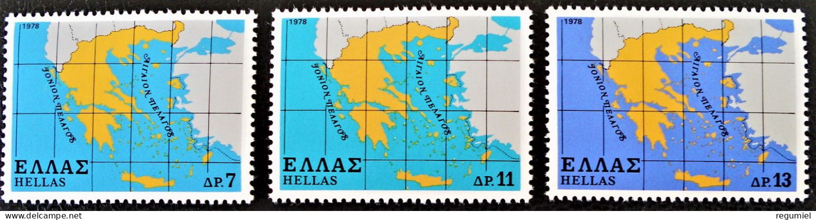 Grecia 1322/1324 ** MNH. 1978 - Unused Stamps