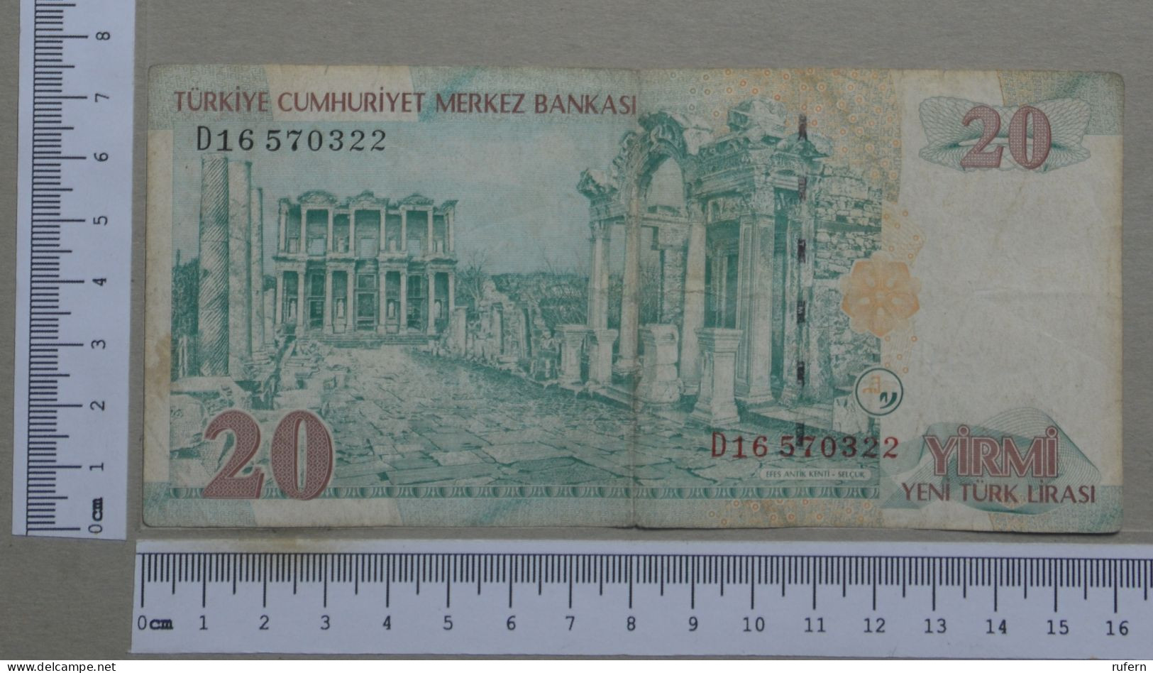 TURKEY  - 20 - LIRA - 2 SCANS  - (Nº57850) - Turquie