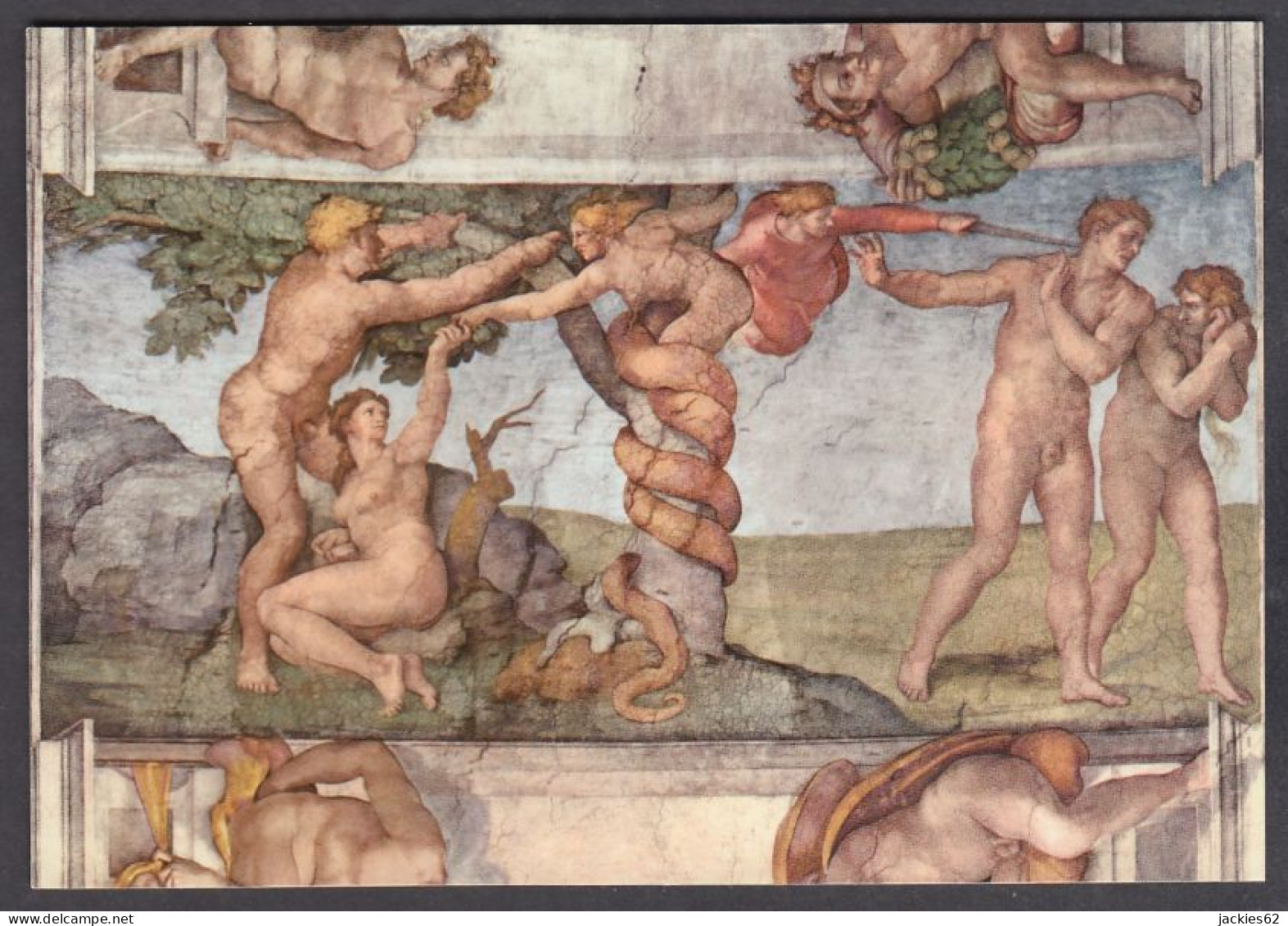 127886/ CITTÀ DEL VATICANO, Cappella Sistina, Volta, *Peccato Originale* (Michelangelo) - Vatican