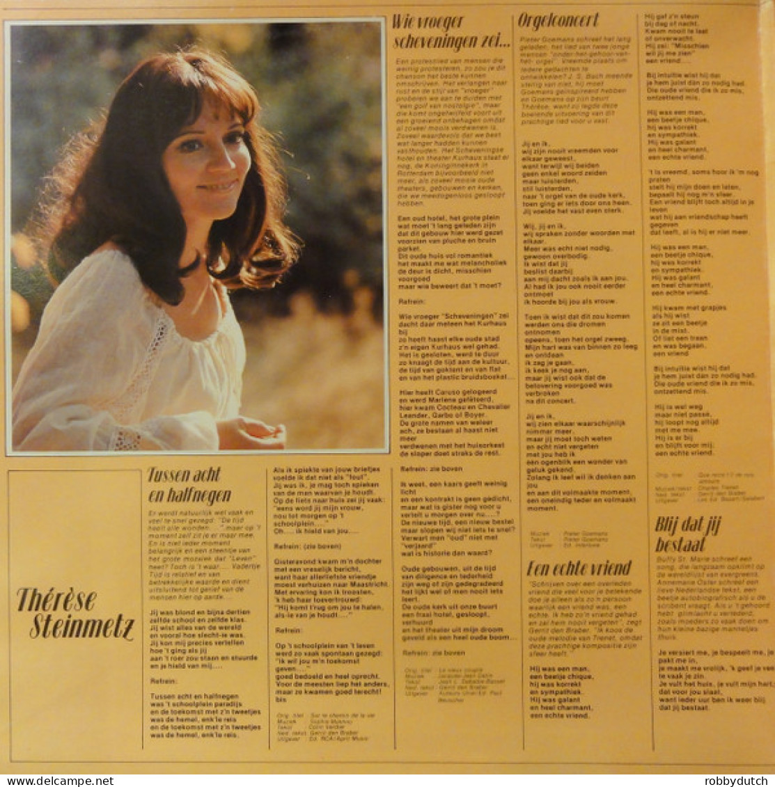 * LP *  THERÈSE STEINMETZ - THÉRÈSE (Holland 1976 EX) - Autres - Musique Néerlandaise