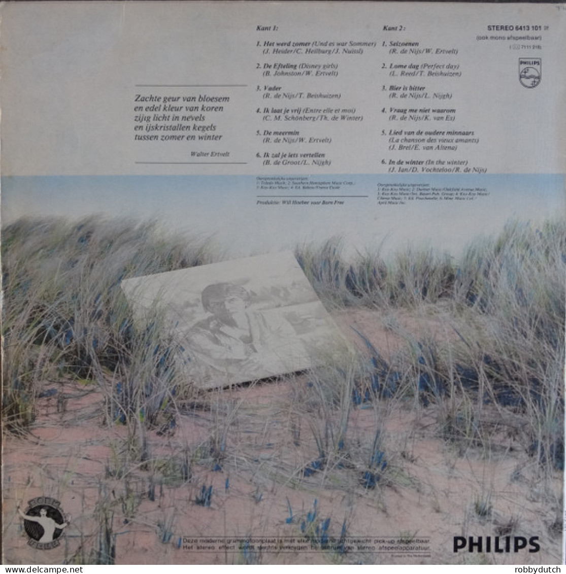 * LP *  ROB DE NIJS - TUSSEN ZOMER EN WINTER (Holland 1977 EX-) - Autres - Musique Néerlandaise