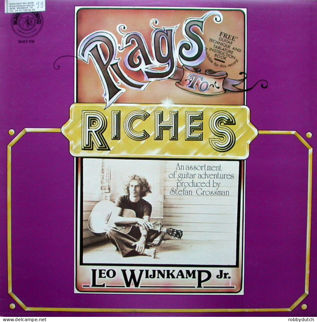 * LP *  LEO WIJNKAMP - RAGS TO RICHES (England 1975 EX-) - Country Et Folk