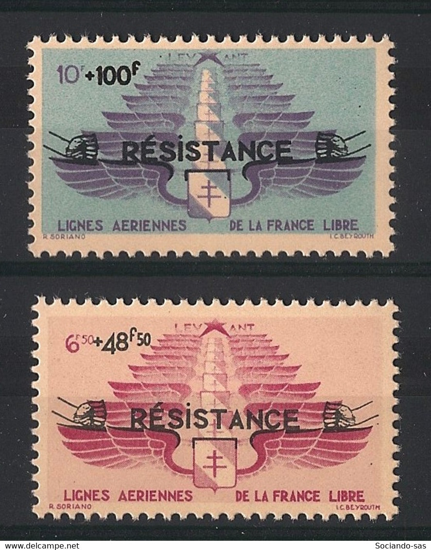 LEVANT - 1943 - Poste Aérienne PA N°YT. 8 à 9 - Résistance - Série Complète - Neuf Luxe ** / MNH / Postfrisch - Ongebruikt