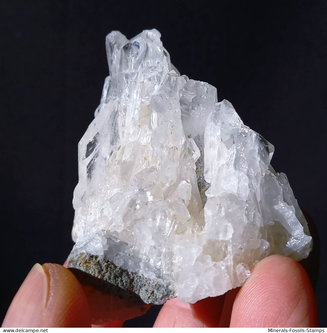 #Q45 QUARTZ à Ame (Faden Quartz) Cristaux (Orelle, Savoie, France) - Mineralen