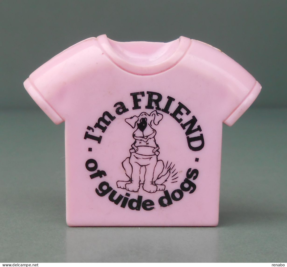 “I’m A Friend Of Guide Dogs”, On Pink Chest. Hong Kong. Temperamatite, Pencil-sharpener, Taille Crayon, Anspitzer - Andere & Zonder Classificatie