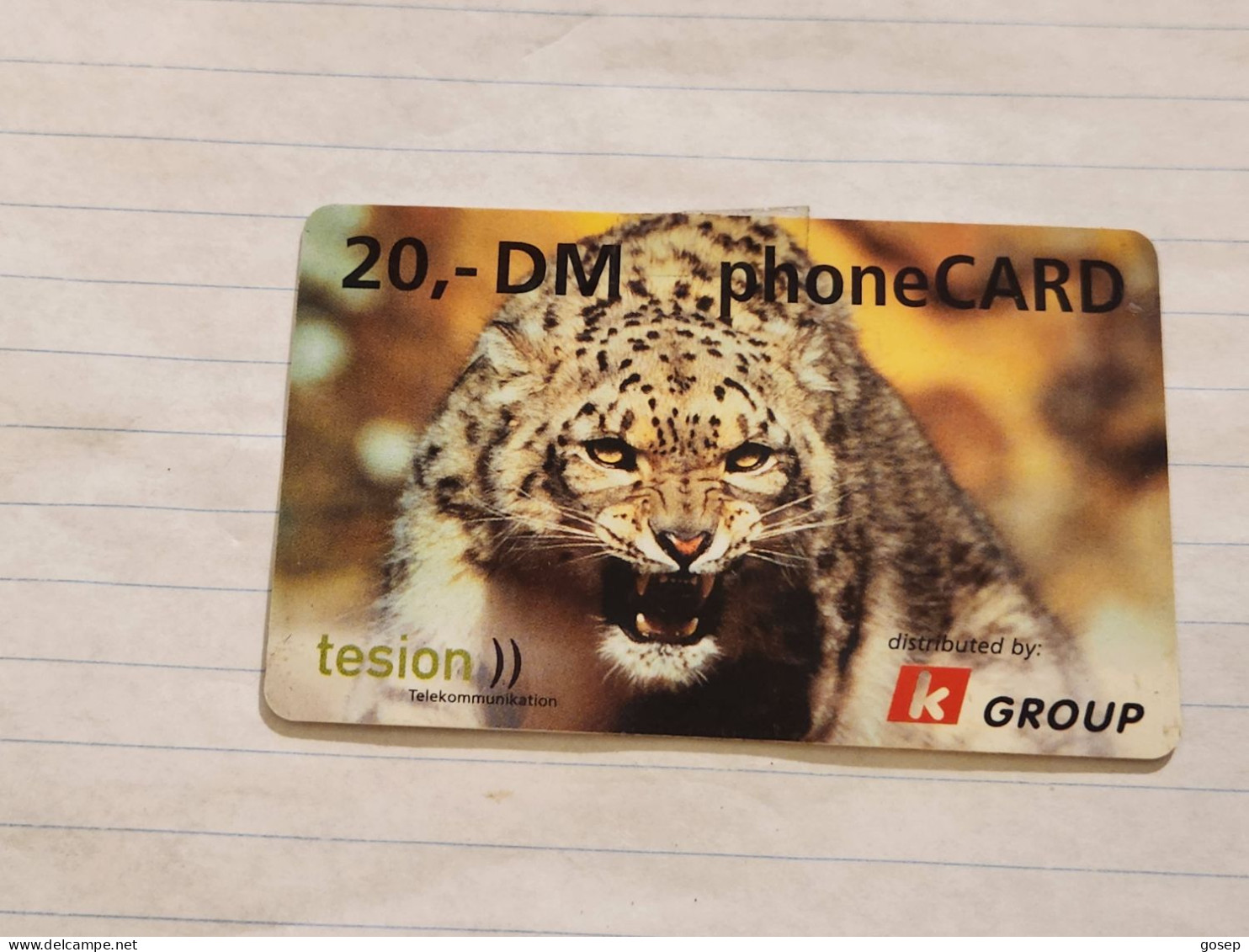 LIECHTENSTEIN-(LI-05)-LEOPARD-(32)-(450011-5156-5895)-(20DM)-plastic Card-tirage-70.000-used Card - Liechtenstein