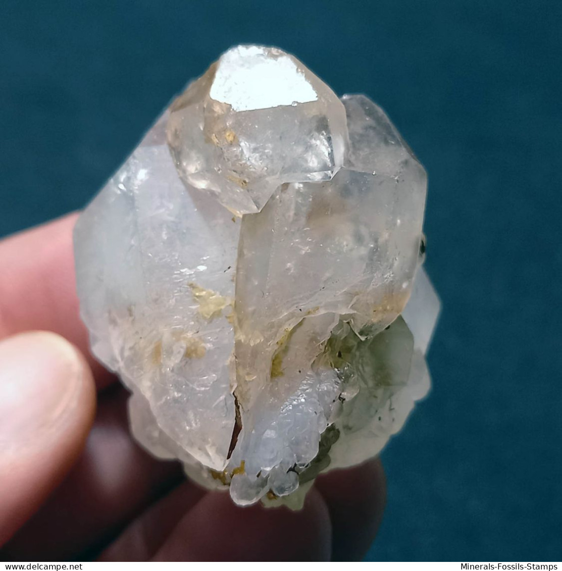#P21 RARE Splendide Groupe QUARTZ Cristaux Maclés (Martigny, Valais, Suisse) - Minerals