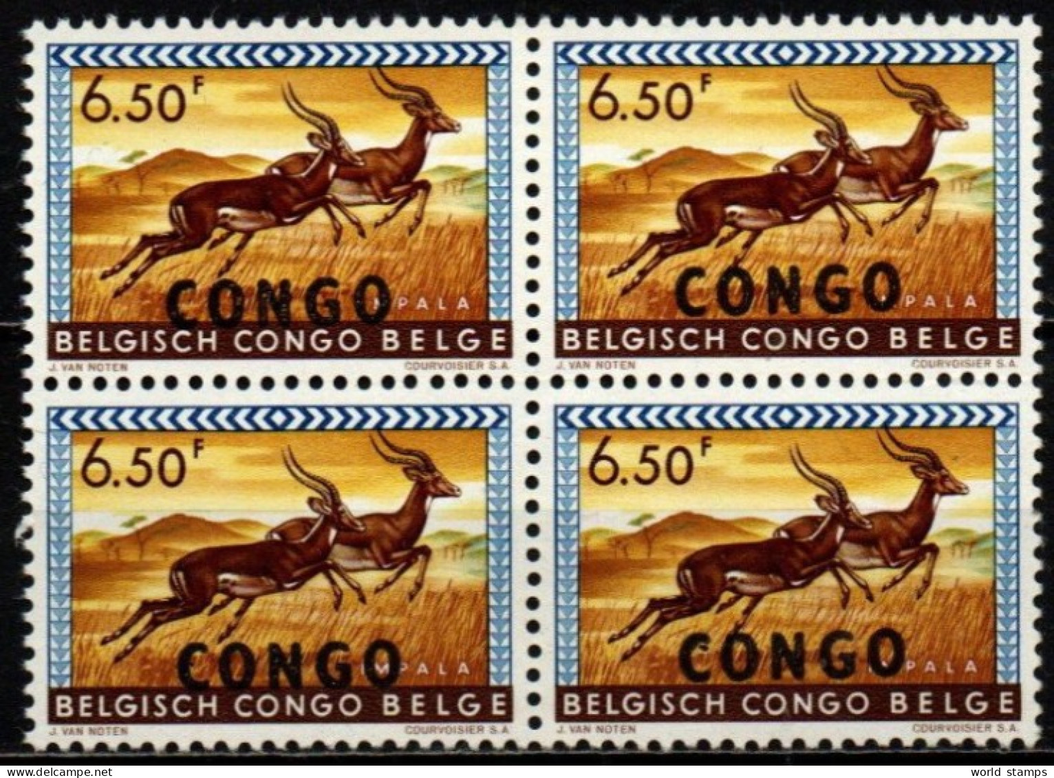 CONGO 1960 ** SURCH. NOIR - Neufs