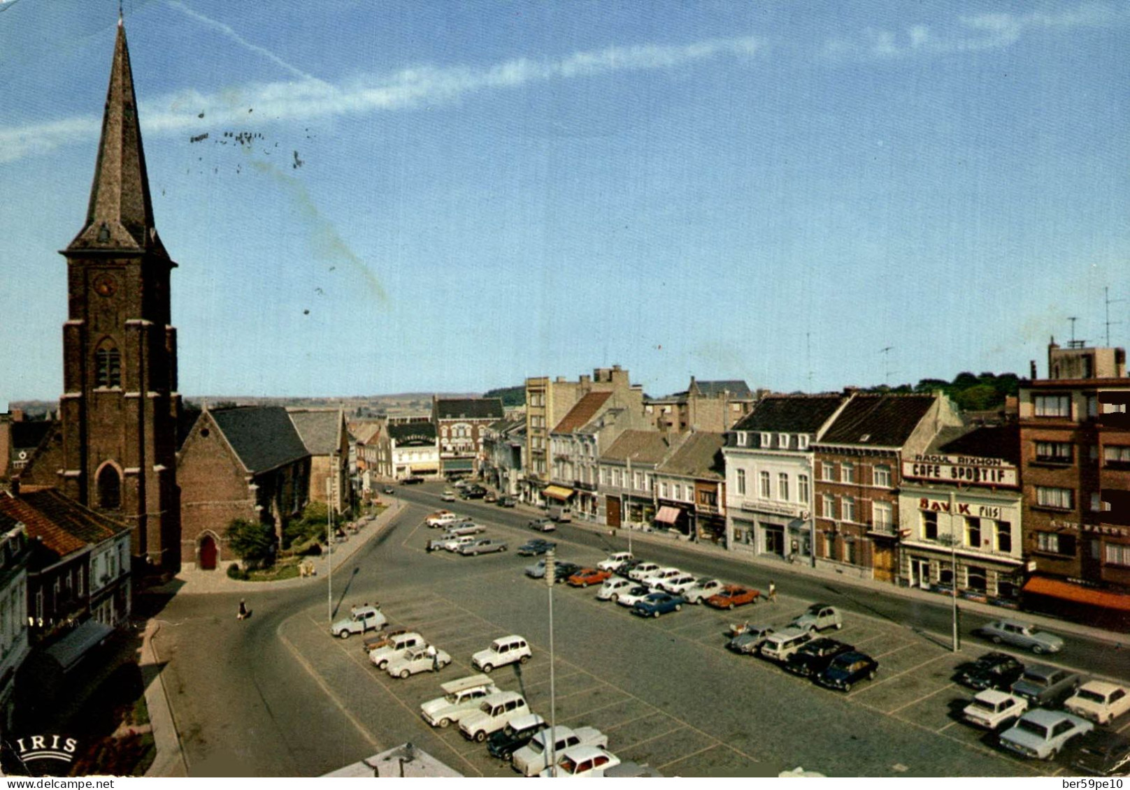 BELGIQUE MOUSCRON GRAND'PLACE ET EGLISE ST BARTHELEMY - Moeskroen