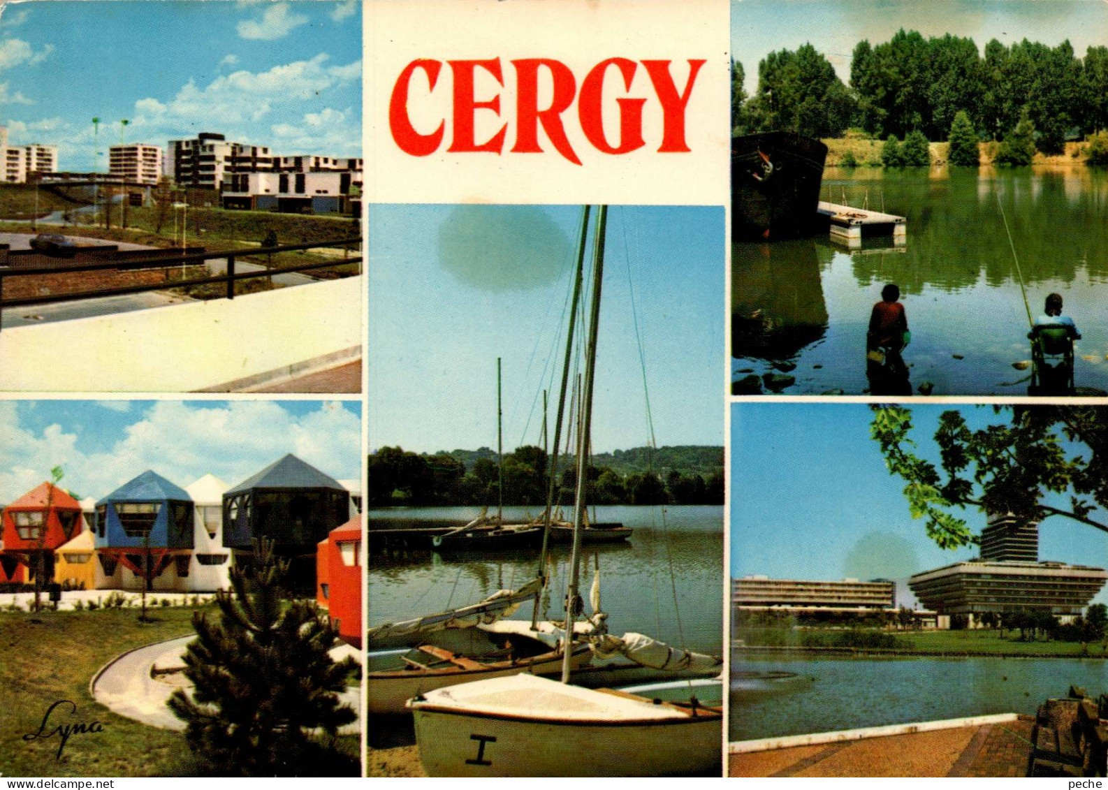 N°121311 -cpsm Cergy -multivues- - Cergy Pontoise